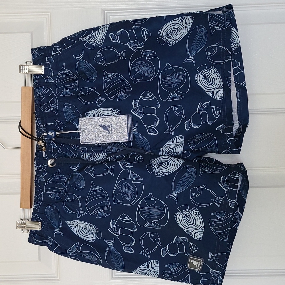 Kangol swim trunks. Nvy blue.  Men sz S
